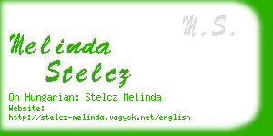 melinda stelcz business card